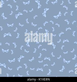 Silhouettes of Bows Seamless Pattern Stock Vector