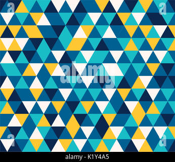 colorful triangles seamless pattern Stock Photo