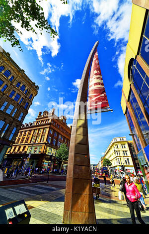 Belfast Northern Ireland Belfast city centre flags