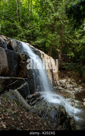 Waterfalls along Stag Brook Trail in on hiteface Mountain in Wilmington NY Stock Photo