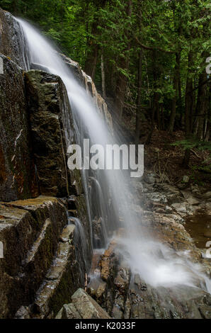 Waterfalls along Stag Brook Trail in on hiteface Mountain in Wilmington NY Stock Photo