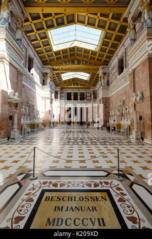 Interior view of Walhalla, Donaustauf, Upper Palatinate, Bavaria, Germany Stock Photo