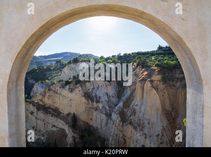 Aliano, Italy - The famous badlands landscape in Basilicata region, southern Italy Stock Photo
