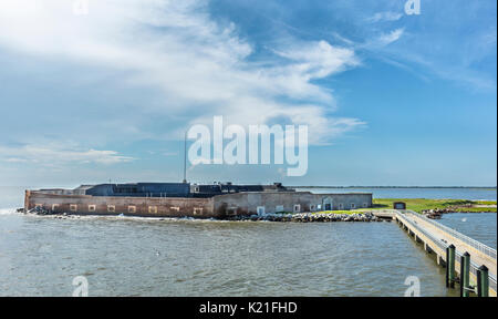 A panoramic view of Fort Sumter in Charleston, South Carolina, USA Stock Photo