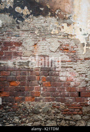 grunge brick wall, highly detailed textured background Stock Photo