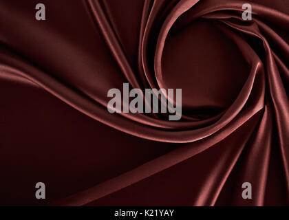 Smooth and elegant brown color silk background Stock Photo