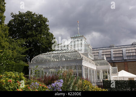 The Grade II listed Victorian Conservatory at the Horniman Museum in Forest Hill, south east London. Stock Photo