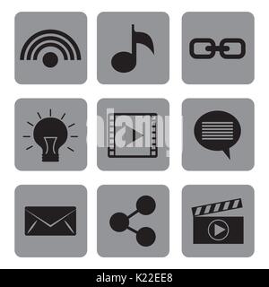 video marketing design  Stock Vector