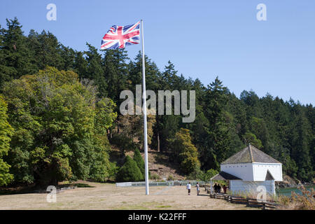 English Camp, San Juan Island, archipelago of San Juan Islands, State of Washington, USA, America Stock Photo