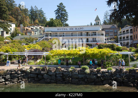 Hotel de Haro, Roche Harbor, San Juan Island, archipelago of San Juan Islands, State of Washington, USA, America Stock Photo