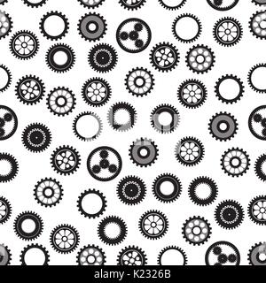 machine gear collection cogwheel set Stock Vector