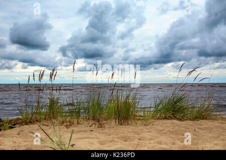 Sea coast before the storm Stock Photo