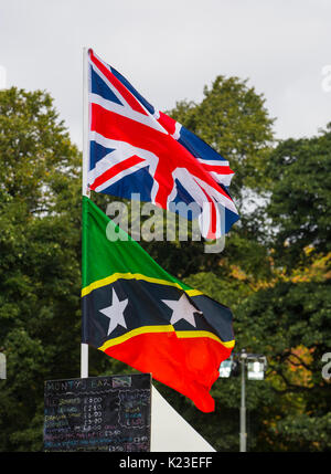 Leeds, UK. 28th Aug, 2017. The 50th Leeds West Indian Carnival taking place at Potternewton Park in Leeds today. Credit: James Copeland/Alamy Live News Stock Photo