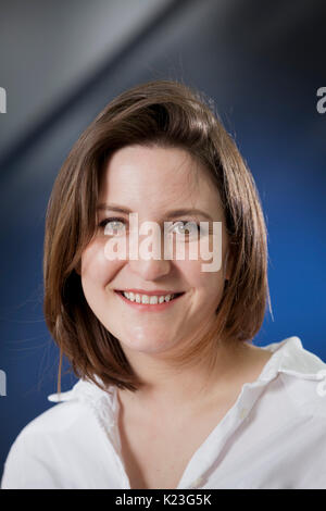 Edinburgh, UK. 28th August 2017. Nell Stevens, the English writer, at the Edinburgh International Book Festival. Gary Doak / Alamy Live News Stock Photo