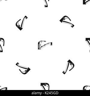Water tap pattern seamless black Stock Vector