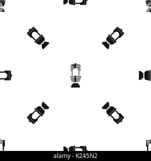 Toilet bowl pattern seamless black Stock Vector