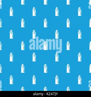 Stationery in cup pattern seamless blue Stock Vector