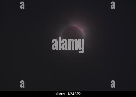 August 2017 Solar Eclipse Stock Photo