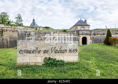 Citadel of Blaye (Citadelle de Vauban) in Blaye, a commune and subprefecture in the Gironde department, Nouvelle-Aquitaine, southwestern France Stock Photo