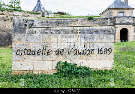 Citadel of Blaye (Citadelle de Vauban) in Blaye, a commune and subprefecture in the Gironde department, Nouvelle-Aquitaine, southwestern France Stock Photo