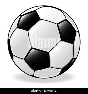 Isolated of Soccer ball. Football ball. on white Background. Vector Illustration Stock Vector