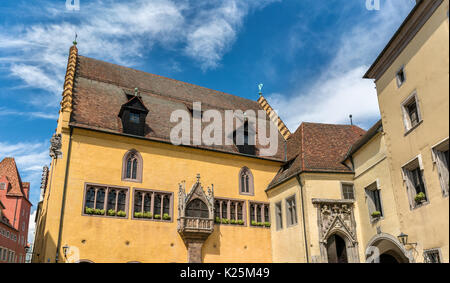 Altes Rathaus, the old town hall in Regensburg, Germany Stock Photo