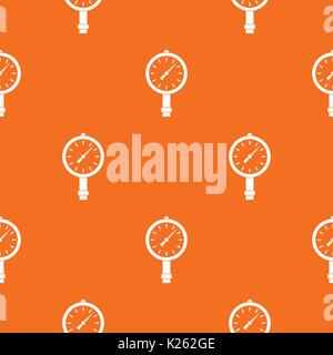 Manometer or pressure gauge pattern seamless Stock Vector