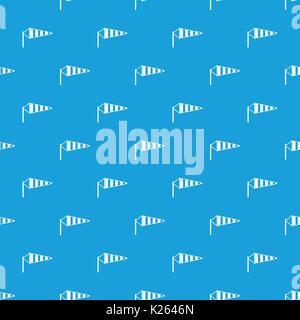 Windsock pattern seamless blue Stock Vector