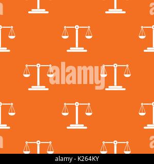 Scales balance pattern seamless Stock Vector