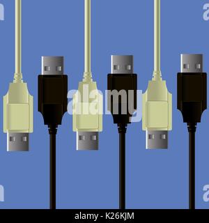 Set of Cables Stock Vector