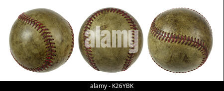 Baseballs on White Background Stock Photo