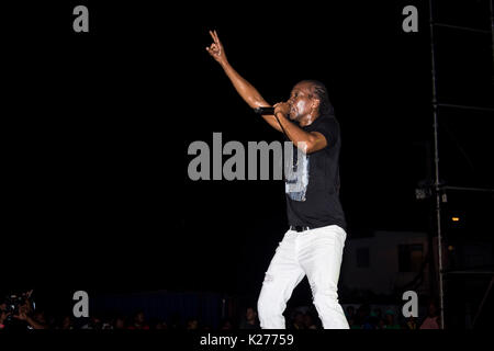 CARIFESTA XIII Closing Ceremony, Kensington Oval, Bridgetown, Barbados, 29th August 2017 Stock Photo