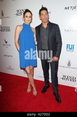 Premiere of 'Wind River' at The Theatre at Ace Hotel - Arrivals  Featuring: Sarah Wayne Callies, Jon Bernthal Where: Los Angeles, California, United States When: 26 Jul 2017 Credit: FayesVision/WENN.com Stock Photo