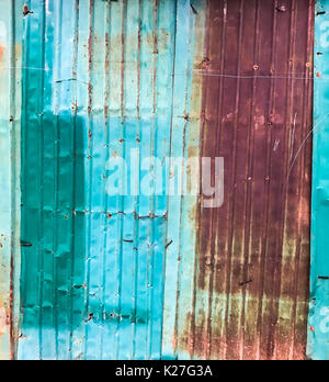 Old rusty zinc sheet texture and surface Stock Photo
