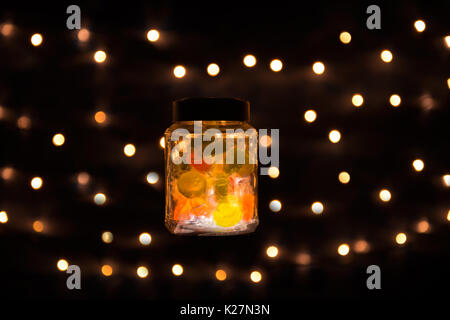 Floating Candy Jar Stock Photo