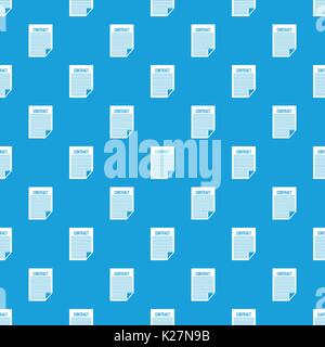 Contract pattern seamless blue Stock Vector