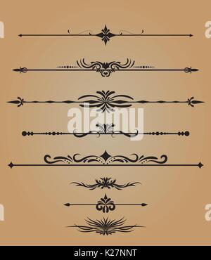 Vintage decorations elements flourishes calligraphic ornaments vector. Stock Vector