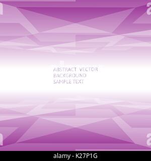 Abstract purple geometric polygonal background with copy space. Stock Vector