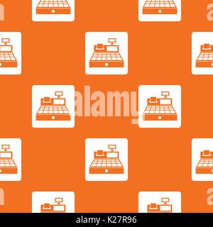Sale cash register pattern seamless Stock Vector
