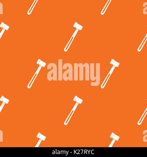 Medical hammer pattern seamless Stock Vector