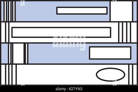 Books piled up Stock Vector