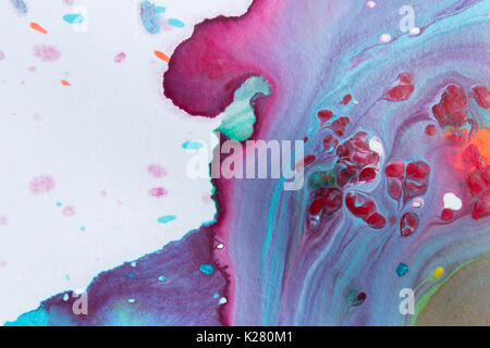 Detail of the Painting as a Background. Stock Photo
