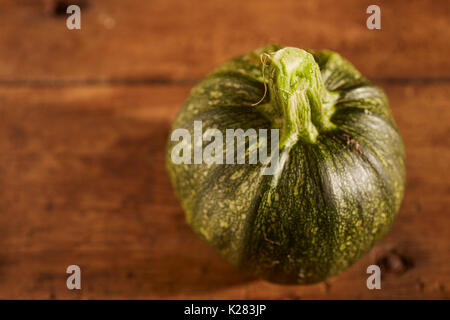 a whole round, raw summer squash, sometimes called a marrow Stock Photo