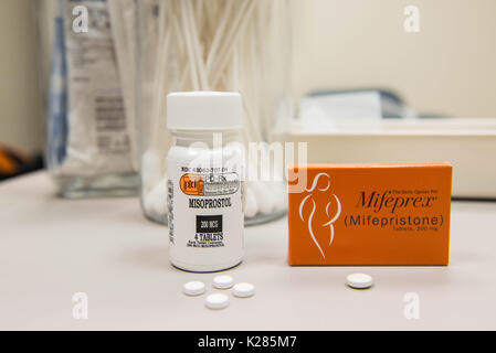 Medication abortion pills, misoprostol and mifepristone (brand name ...