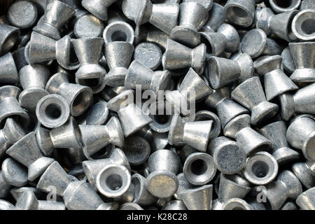 Air gun pellets background. Horizontal image. Stock Photo