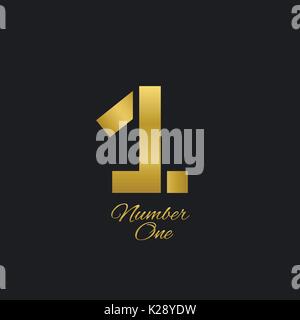 Number one sign Stock Vector