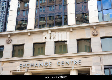 Sydney stock exchange centre building ASX 100 in Bridge Street Stock ...