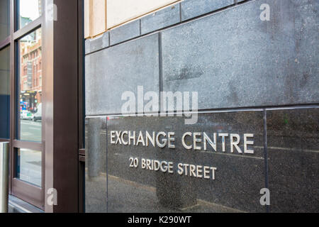 Australian securities stock exchange ASX building on bridge street in Sydney city centre,Australia Stock Photo