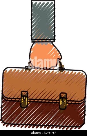 Business briefcase isolated Stock Vector