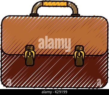Business briefcase isolated Stock Vector